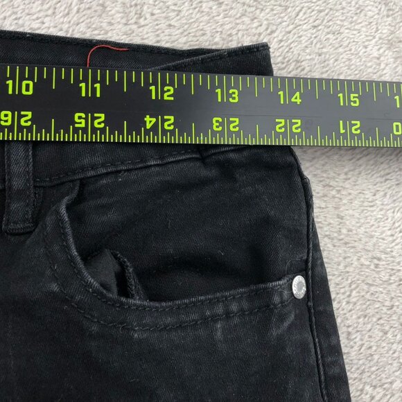 Guess Women's Jeans Size 29 Black Denim High Rise Ankle Skinny Lace-Up Classic - Picture 4 of 13